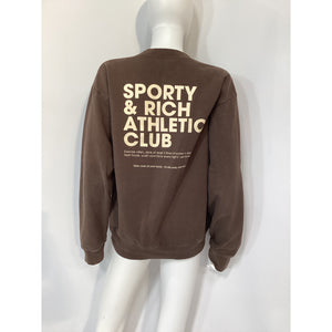 Sporty & Rich 'Exercise Often' Black Crewneck Sweatshirt Size S