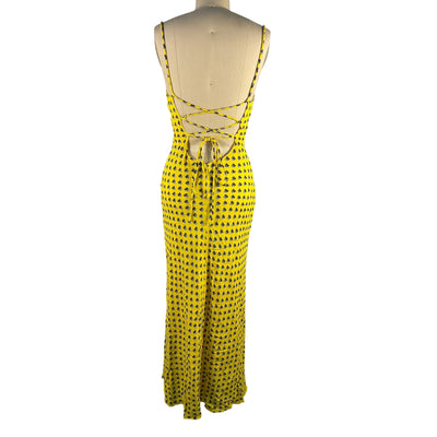 Staud Printed Soleil Calico Bellamy Dress Size XS
