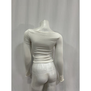 Ser.O.Ya 'Artemis' White Spandex Top Size S