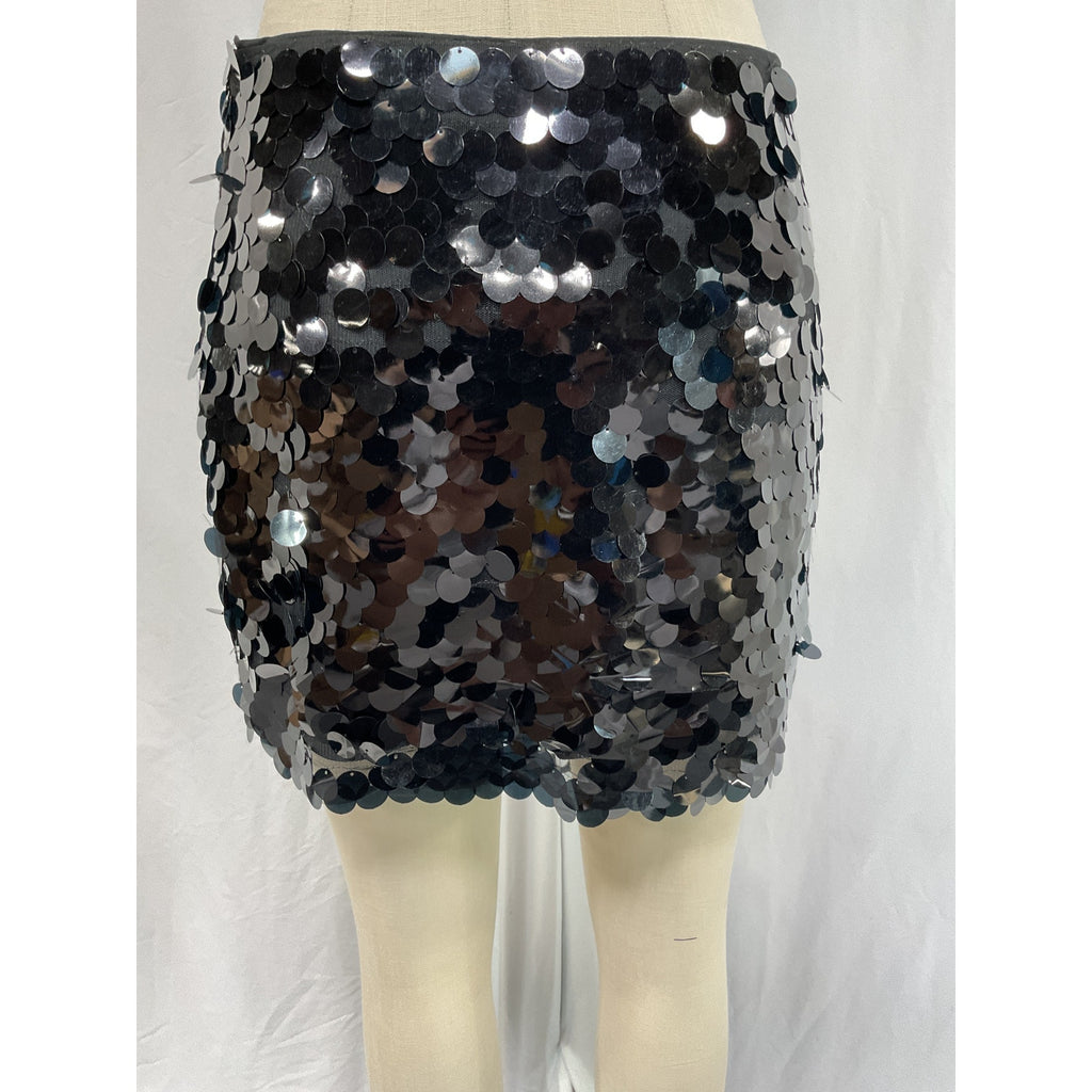 Simon Miller 'Dizzy Sequin' Black Skirt Size 4