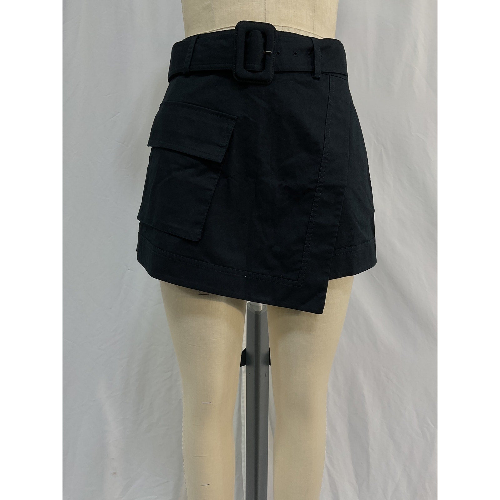 Simkhai Lizette 'Belted' Black Utilitarian Miniskort Size 0