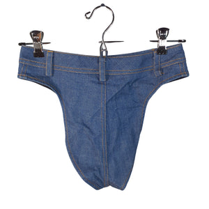 Laquan Smith Denim Dark Blue Hot Short Briefs Size S