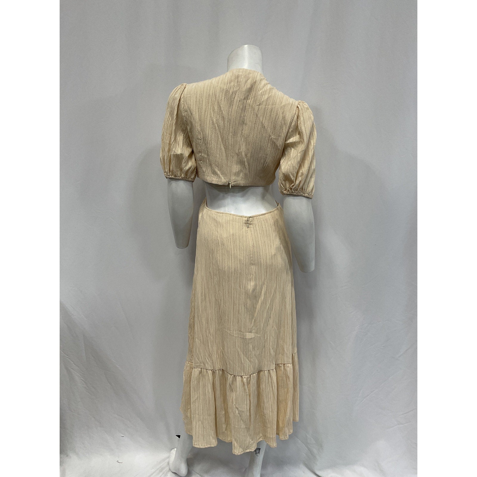 Line & Dot 'Ella' White Rayon Midi Dress Size XS
