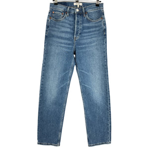 Re/Done Classic Blue 70s Stove Pipe Denim Jeans Size 27
