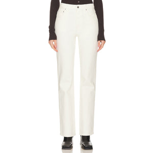 Grlfrnd High Rise Cream Melanie Bootcut Denim Jeans Size 25