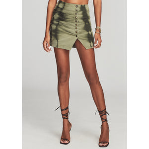 Retrofête 'Willa' Green Cotton Twill Skirt Size XS