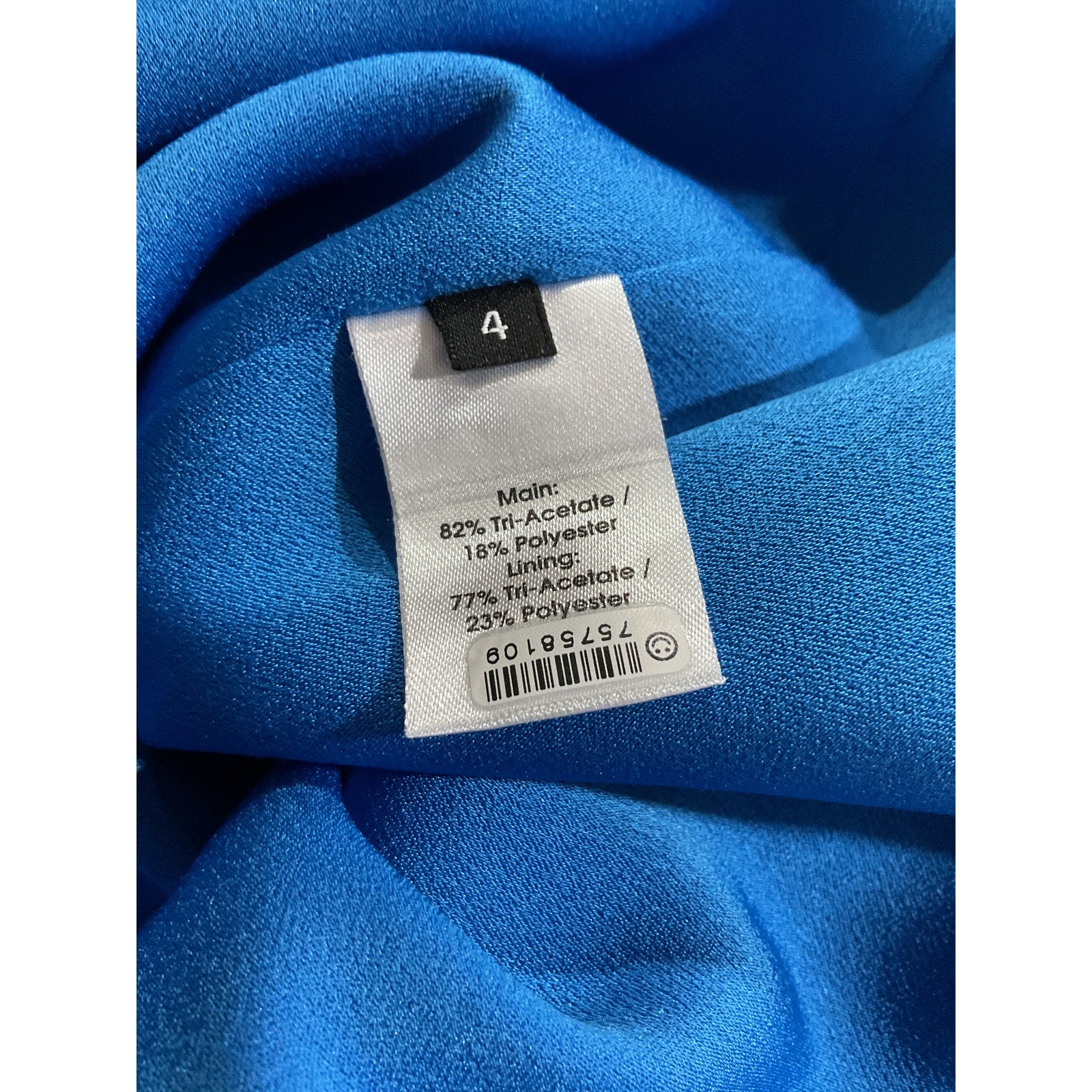 Alex Perry 'Jameson' Blue Triacetate Diamond Back Mini Dress Size 4