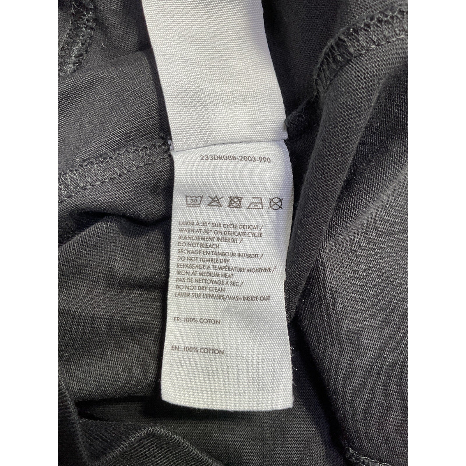 Jacquemus La Robe T-Shirt 'Bahia' Black Cotton Dress Size S