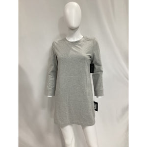 Norma Kamali Gray Cotton-Blend Jersey Mini Dress Size S - NWT