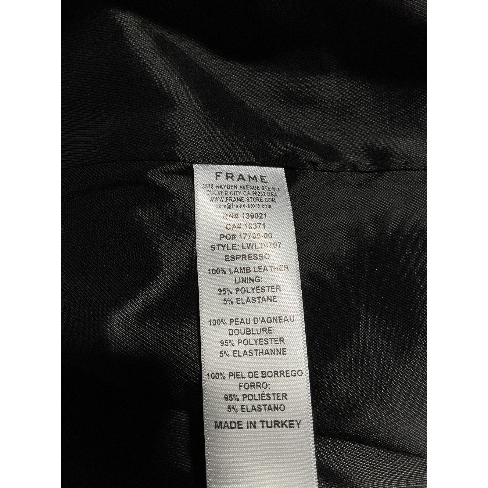 Frame Leather Mini Brown Skirt Size XXS