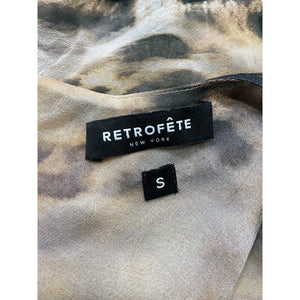 Retrofête Chic Vintage Cheetah Alira Blouse Size S