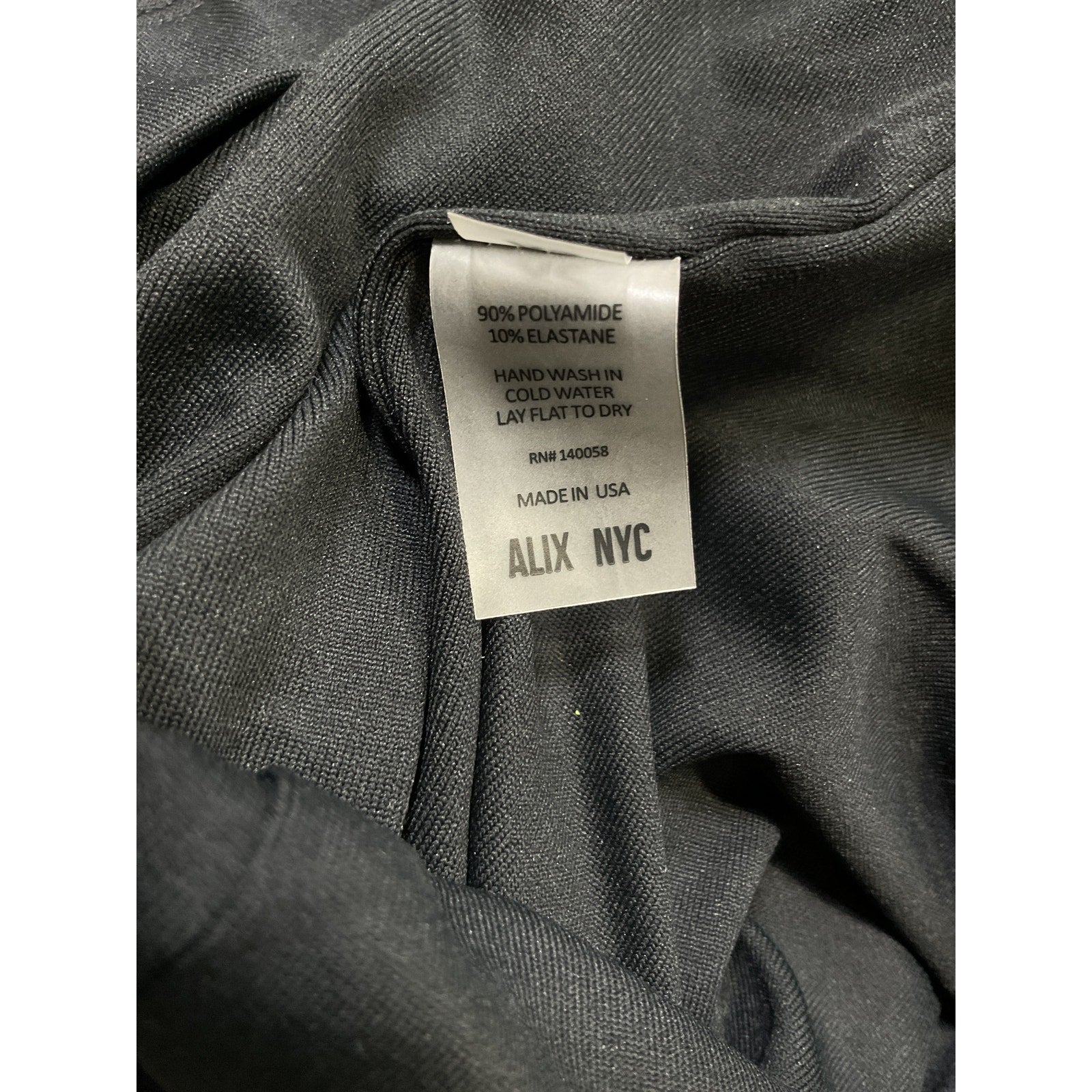 Alix Nyc 'Eden' Black Polyamide Dress Size XS - NWT