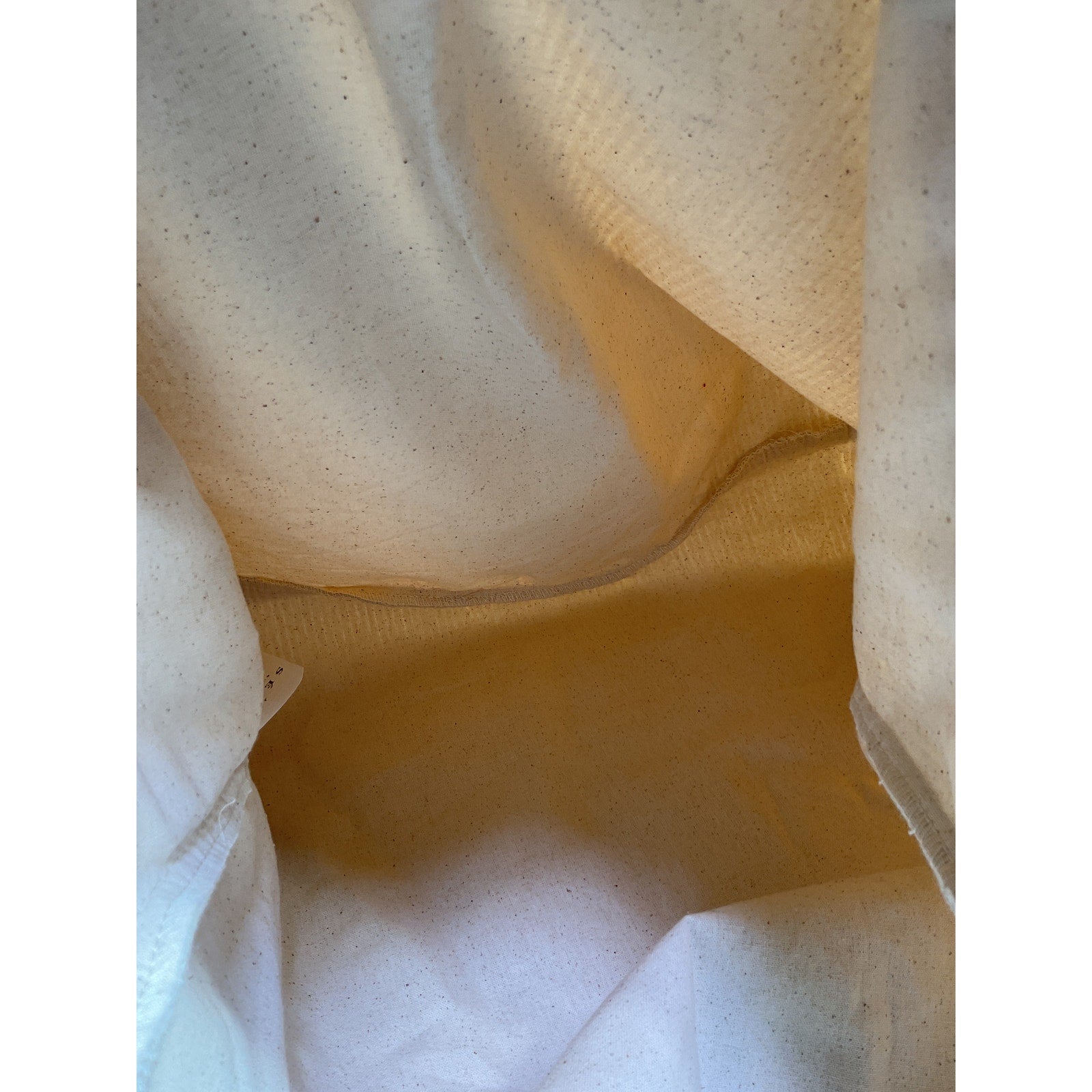 S�zane 'Velvet' Beige Cotton Tote Bag