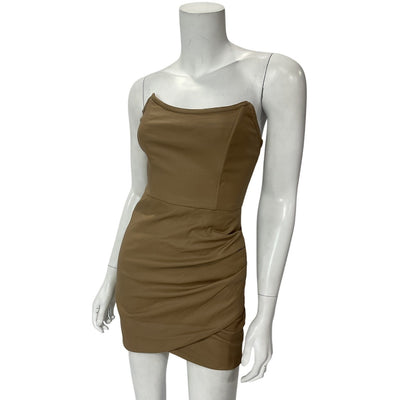 Retrofête Sleek Coated Tannin James Dress Size XS