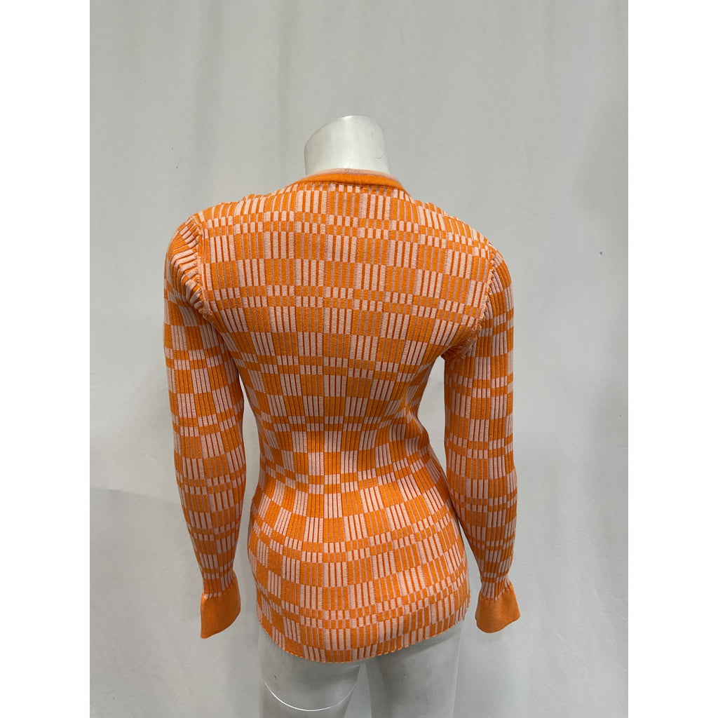 Jacquemus 'Gelati' Orange Long Sleeve Top Size S