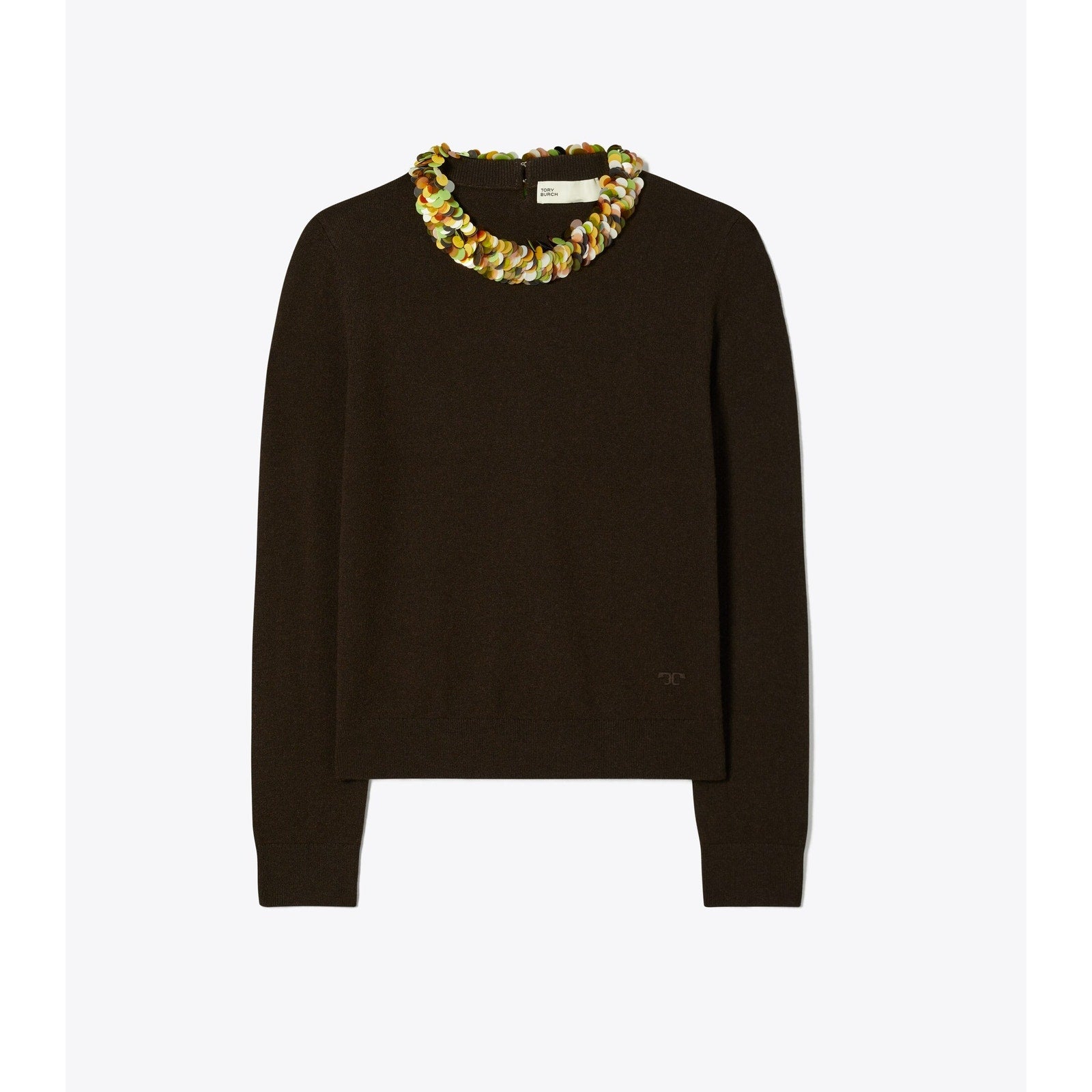 Tory Burch Wool And Sequin Black Sweater Size XS