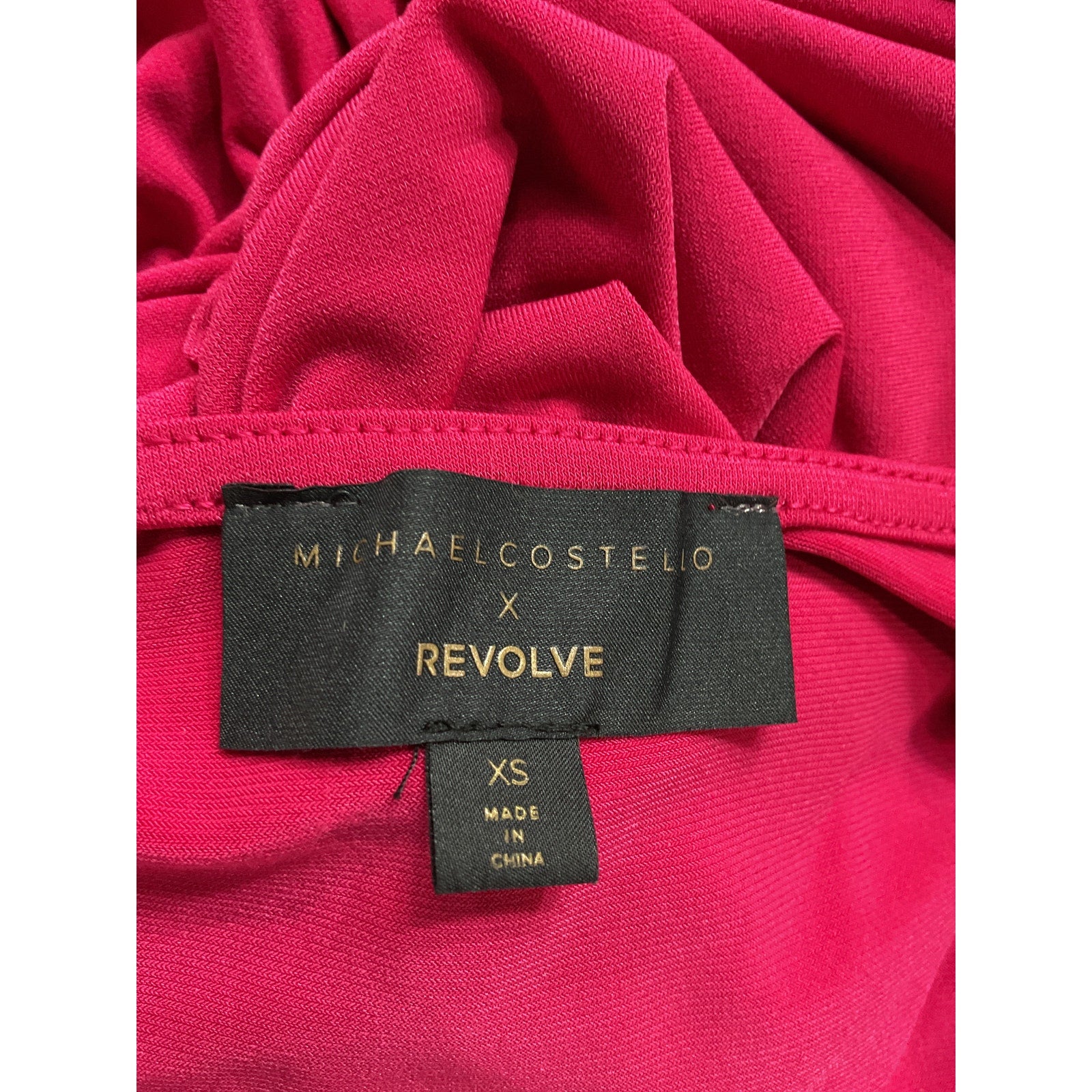 Michael Costello 'Ashley' Pink Midi Asymmetric Dress Size XS