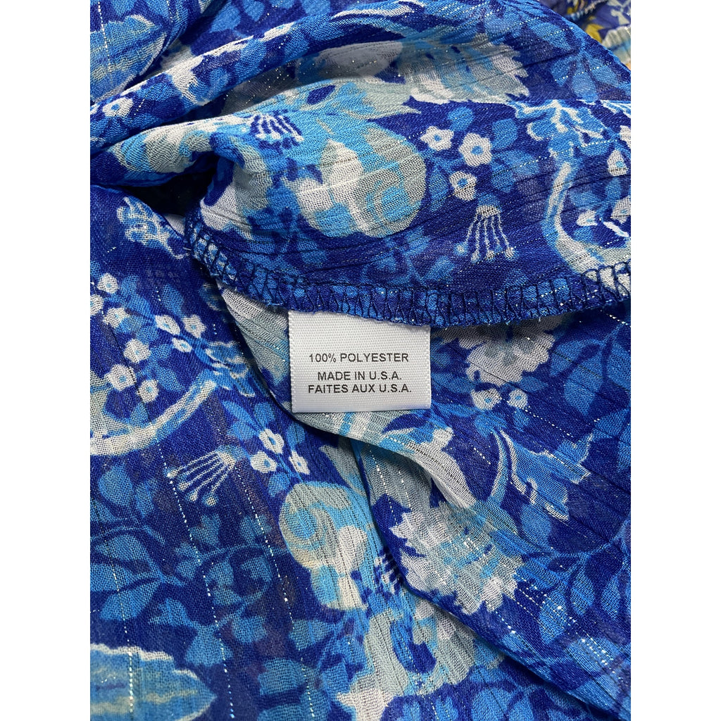 Misa Los Angeles 'Elisabetta' Blue Polyester Dress Size M