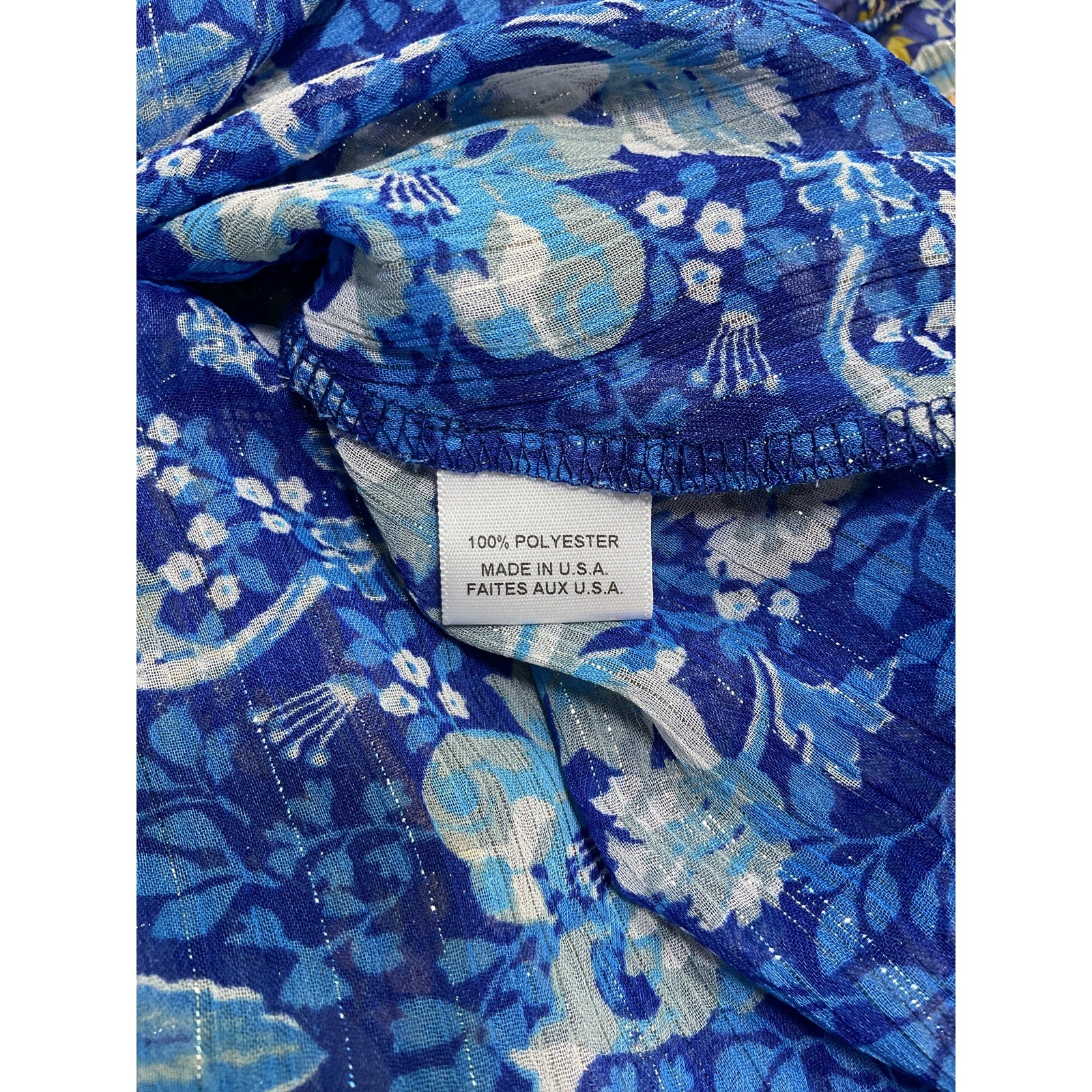 Misa Los Angeles 'Elisabetta' Blue Polyester Dress Size M