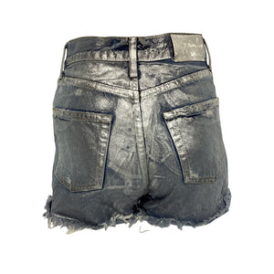 Eb Denim Metallic Blue Perfect Shorts Size 23