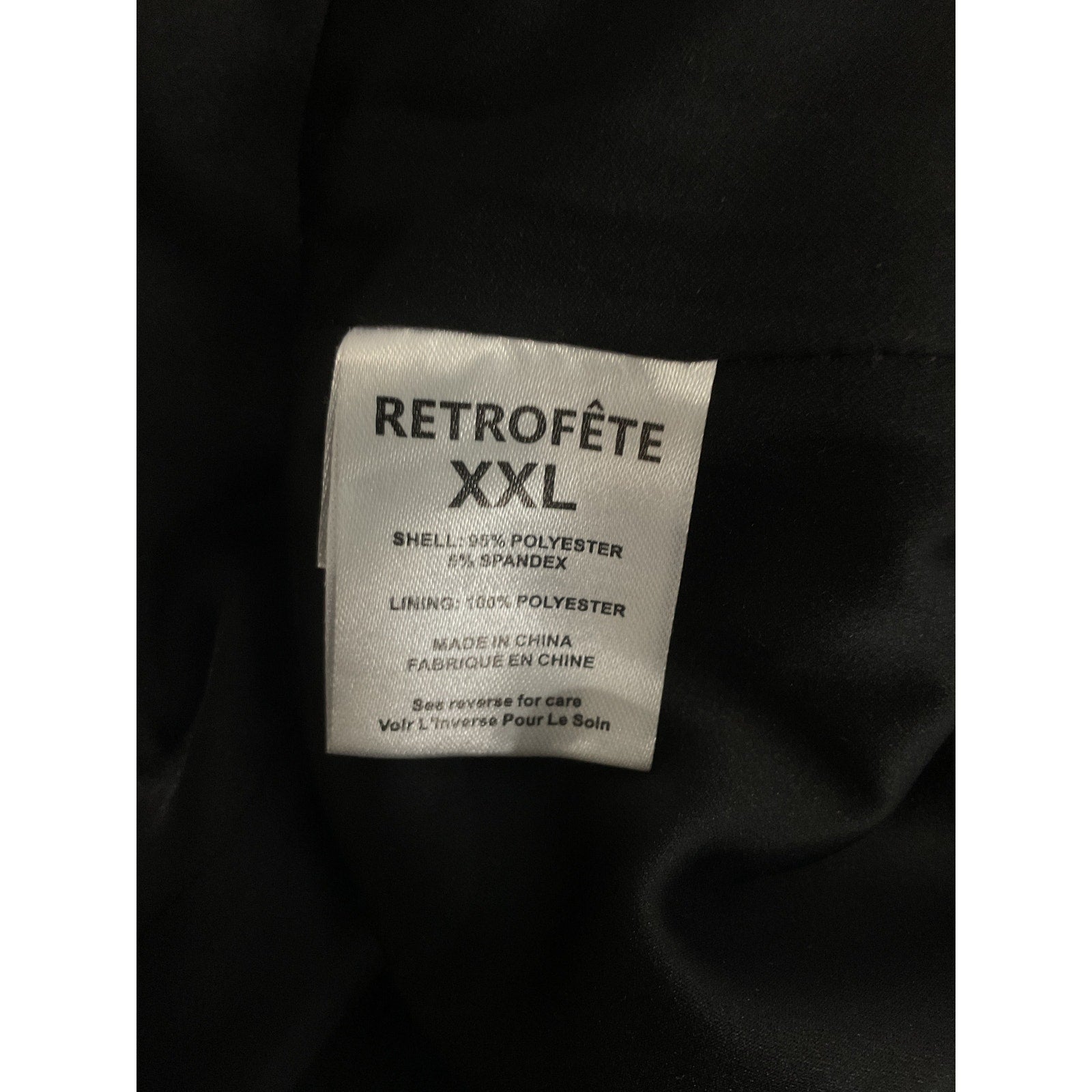 Retrofete 'Elsa' Black Plisse Satin Dress Size XXL - NWT