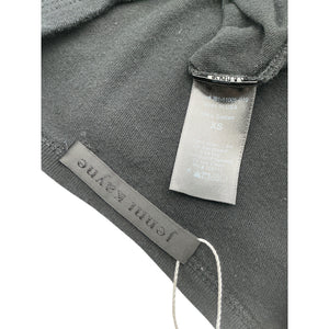 Jenni Kayne Essential Black Cotton Slim Tee Size XS
