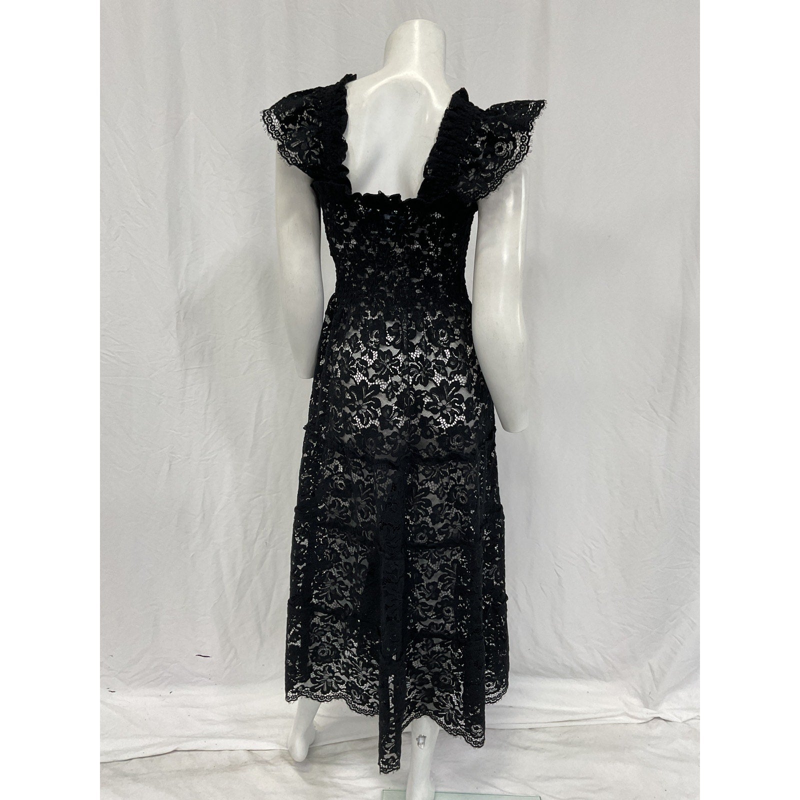 Hill House Home Black Nylon The Collector'S Edition Ellie Nap Dress Size XS