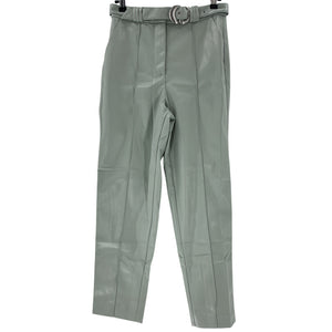 Simkhai Vegan Leather Teal Pauline Size 4 Pants