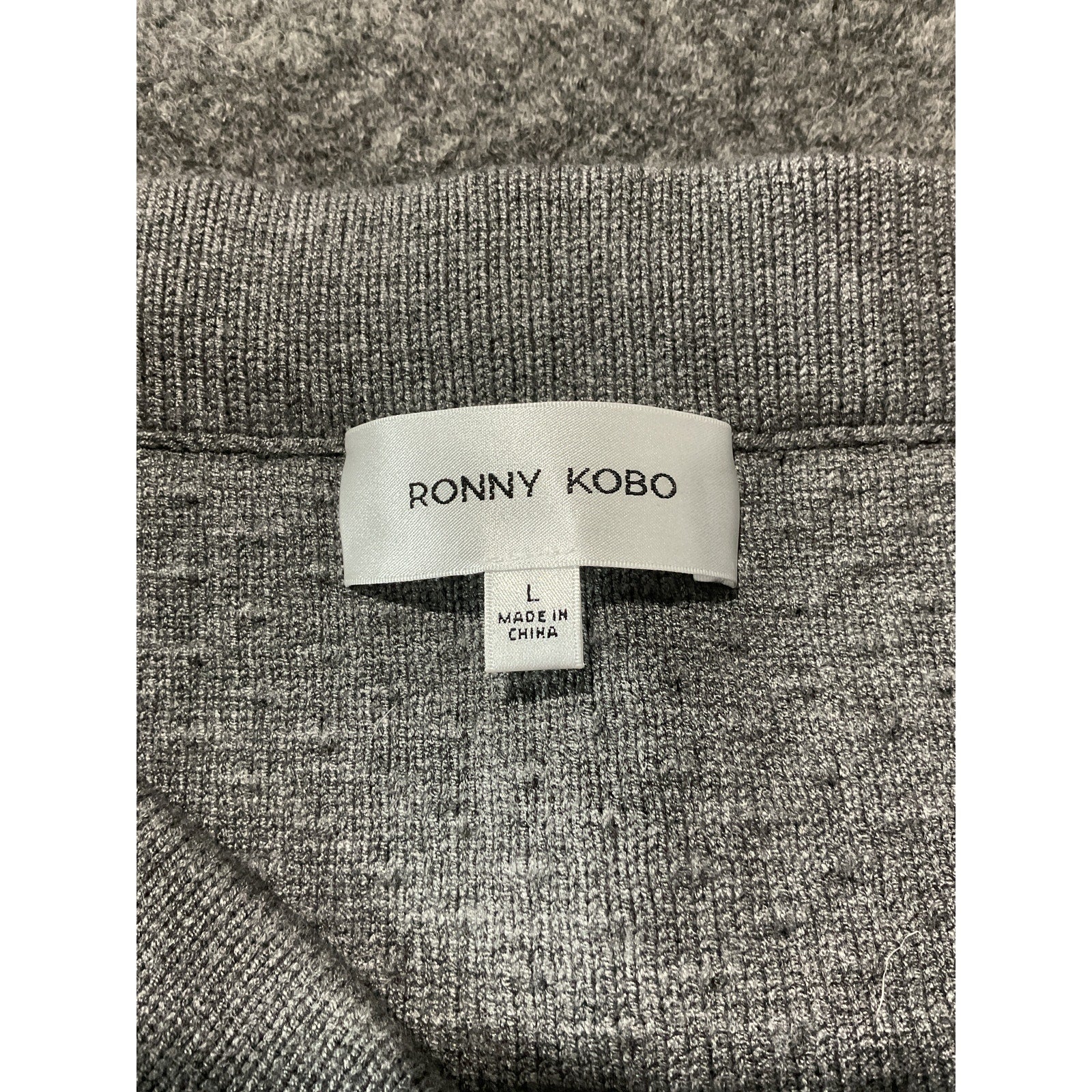 Ronny Kobo 'Dalya' Grey Viscose Knit Mini Skirt Size L - NWT