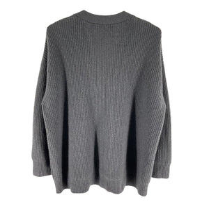 Jenni Kayne Ribbed Charcoal Gray Cashmere Cocoon Cardigan Size XS