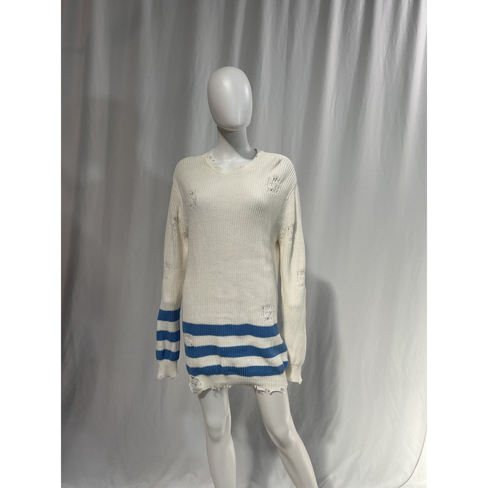 Retrofete 'Devin' White Pocket Sweater Size S