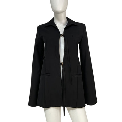 Jacquemus Tailored Black Le Raphia Blazer Size 34 FR / US 2
