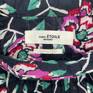 Isabel Marant Floral Print Black Vega Blouse Size FR 36 / US 4