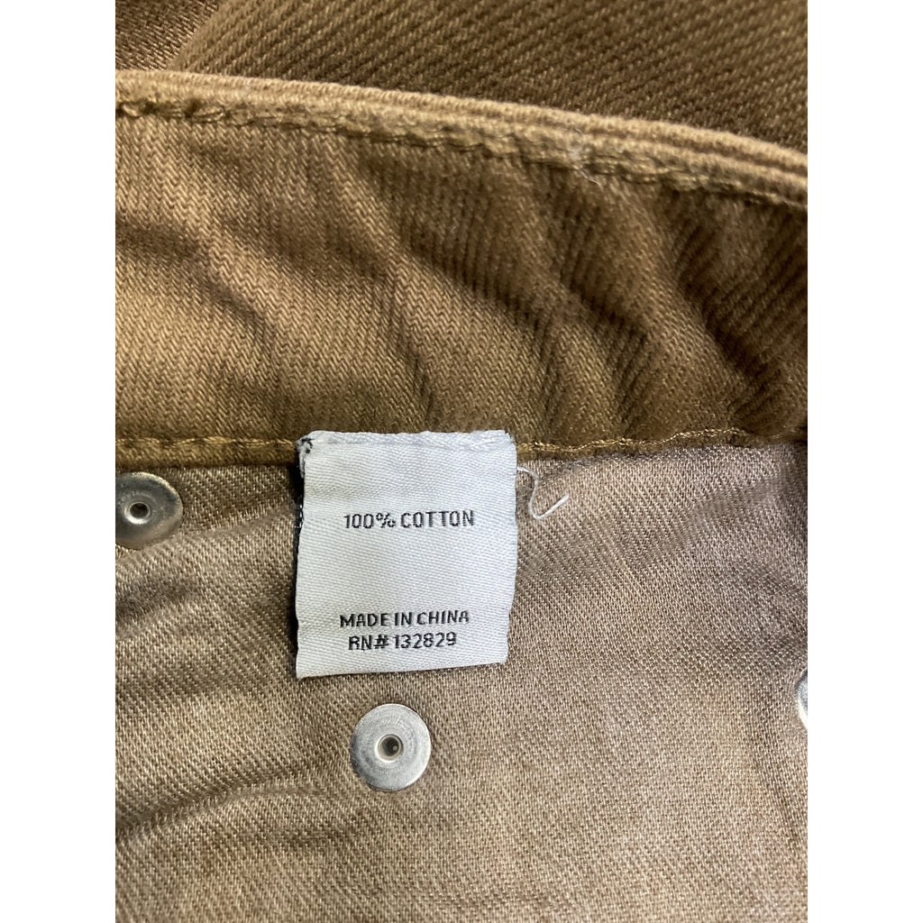 Helsa Straight Leg Brown Cotton Workwear Pants Size L