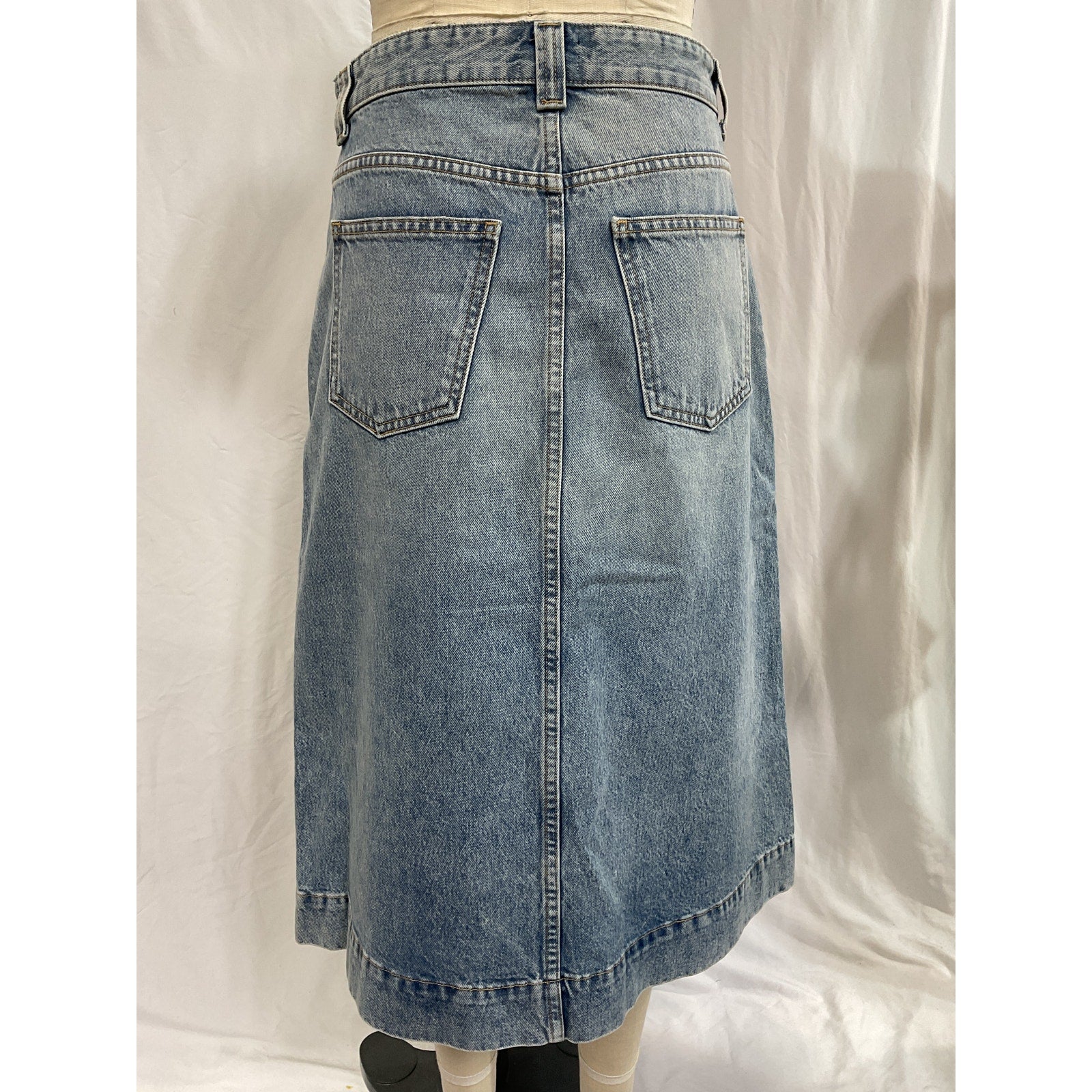 Khaite 'Charlene' Blue Skirt Size 25