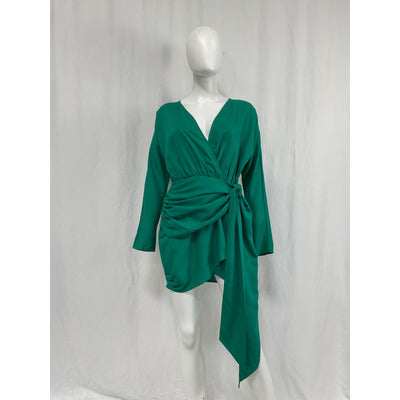 L'Academie 'The Lorriana' Green Tencel Mini Dress Size S