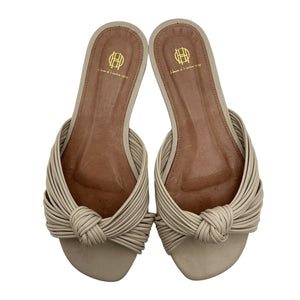 House Of Harlow 1960 Knotted Beige Billie Sandals Size 7.5