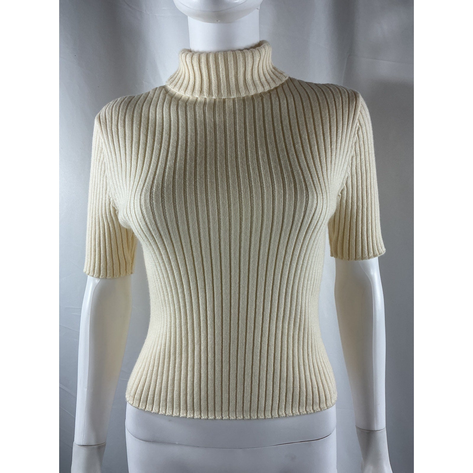 Staud 'Lilou' Ivory Wool Sweater Size L