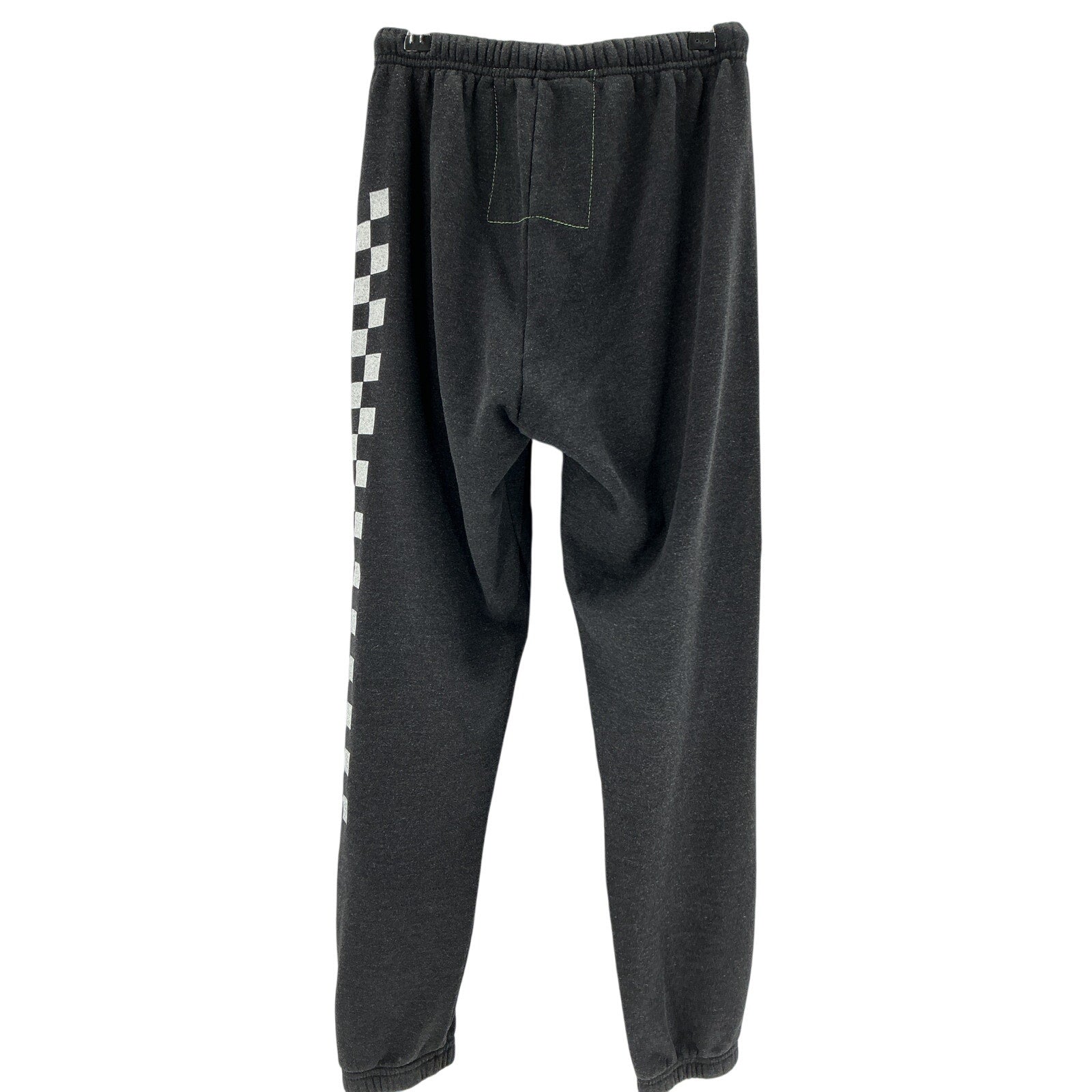 Aviator Nation 'Check' Black Cotton Leg Sweatpants Size XS