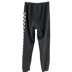 Aviator Nation 'Check' Black Cotton Leg Sweatpants Size XS