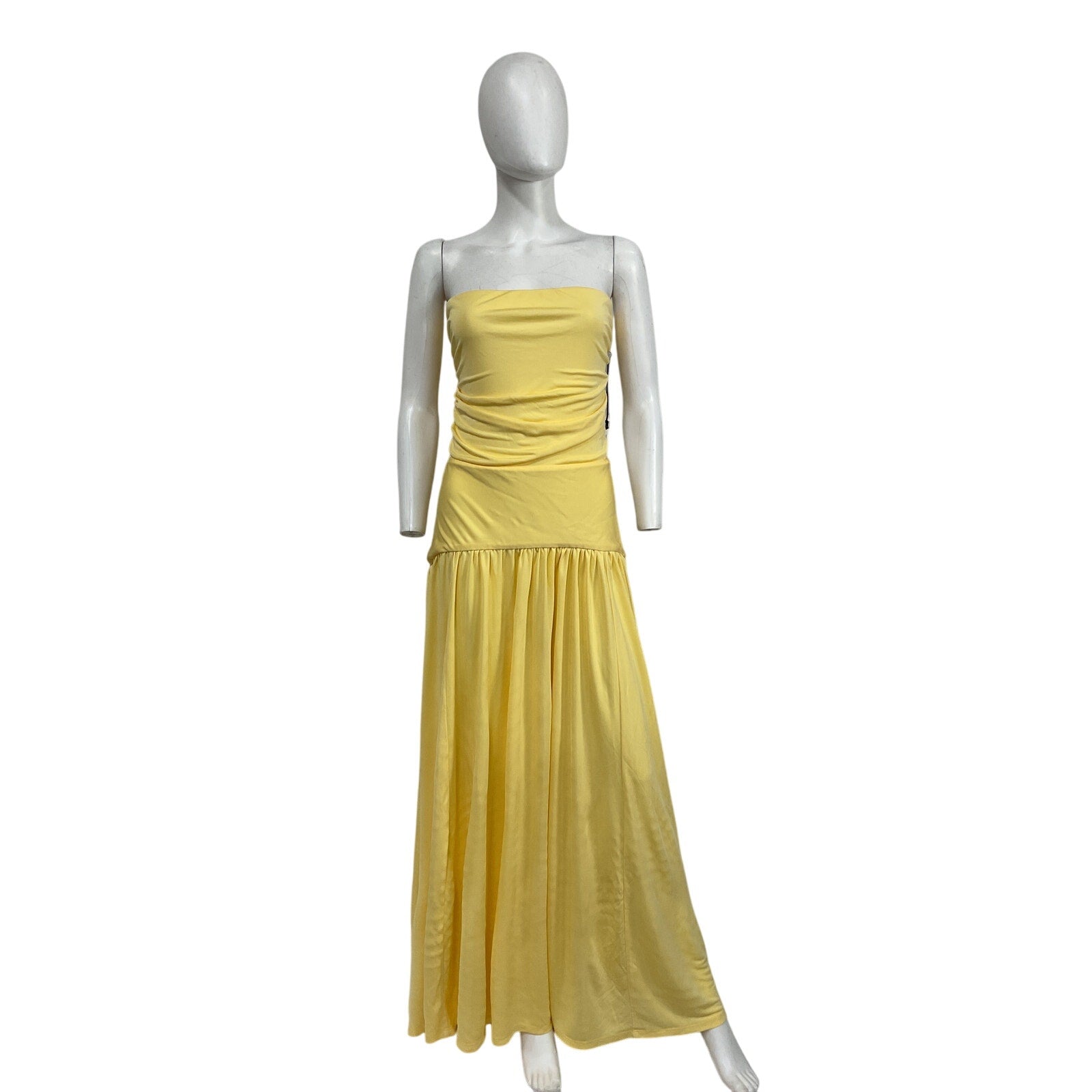 Staud 'Mariana' Yellow Viscose Dress Size XL - NWT