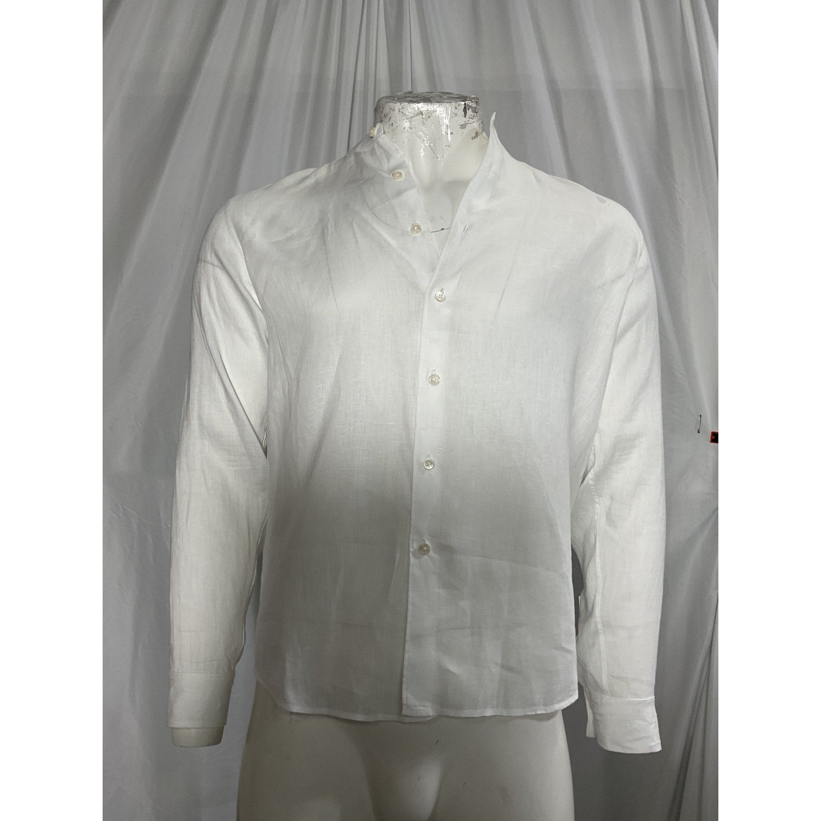 Theory 'Irving Oe Bc' White Linen Relaxed Size S