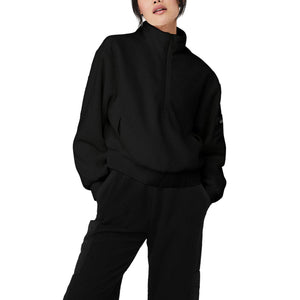 Alo Yoga Sherpa Black Solstice Coverup Size S