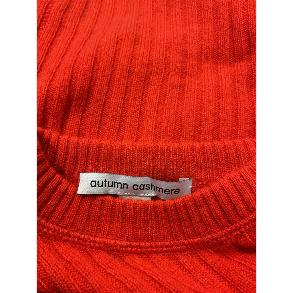 Autumn 'Rib' Red Cashmere Crewneck Top Size M