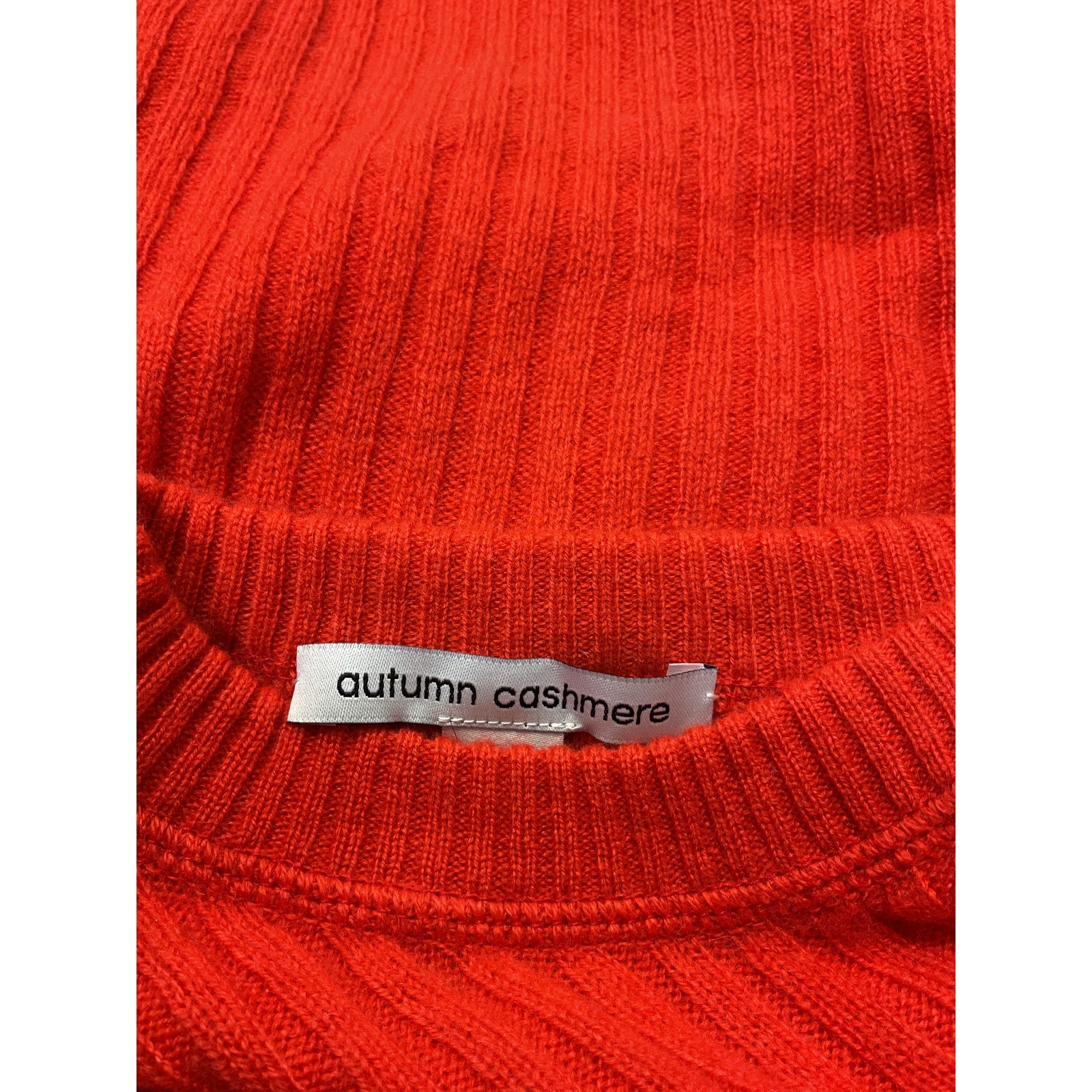 Autumn 'Rib' Red Cashmere Crewneck Top Size M