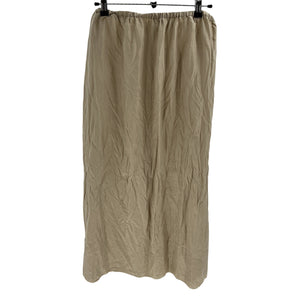 Toteme Minimalist Beige Crinkled Midi Skirt Size 32 EU / US 0