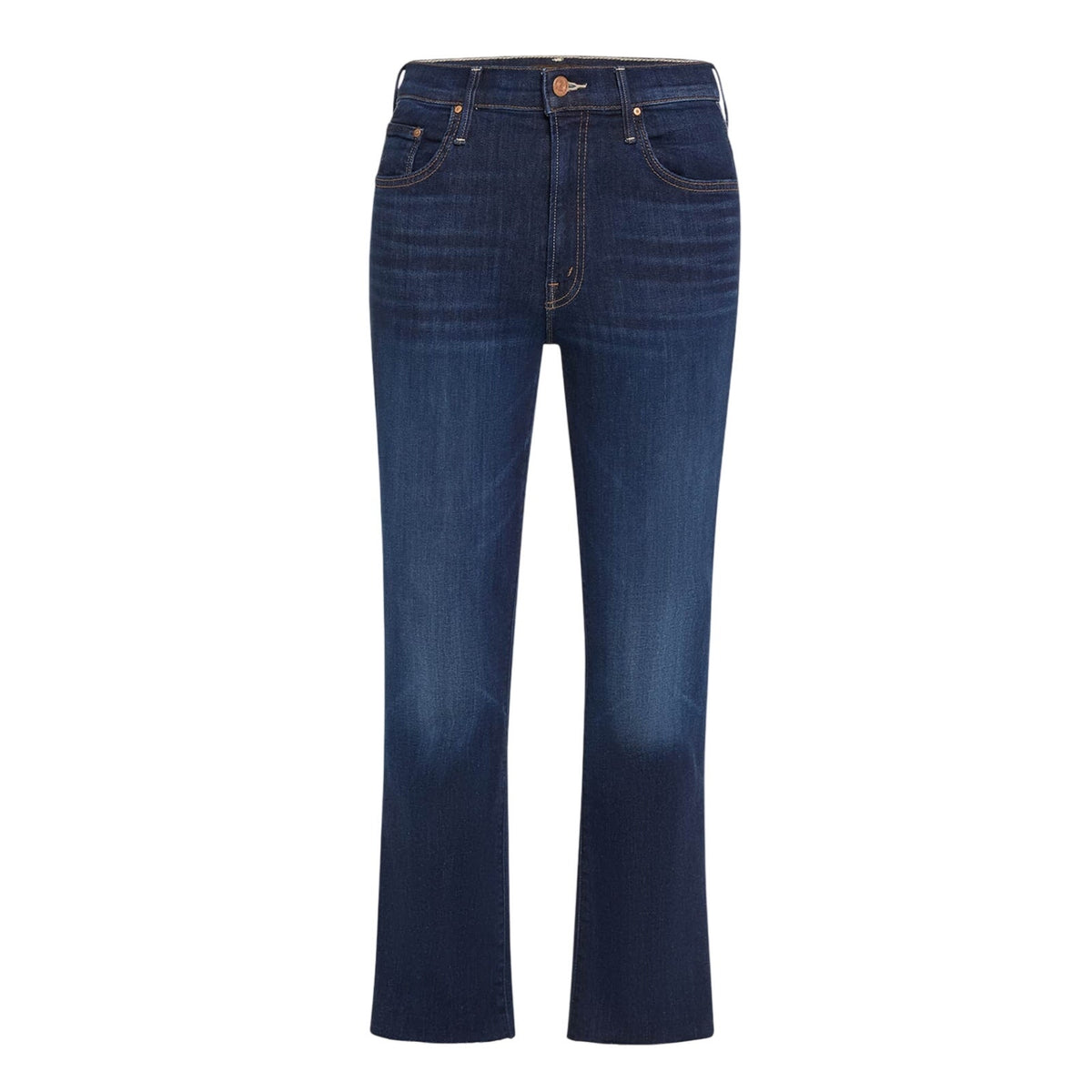 Mother High Rise Blue Insider Crop Step Fray Denim Jeans Size 27