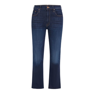 Mother High Rise Blue Insider Crop Step Fray Denim Jeans Size 27