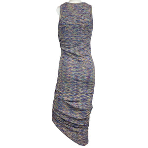 Veronica Beard Ribbed Multicolor Haylee Midi Dress Size S