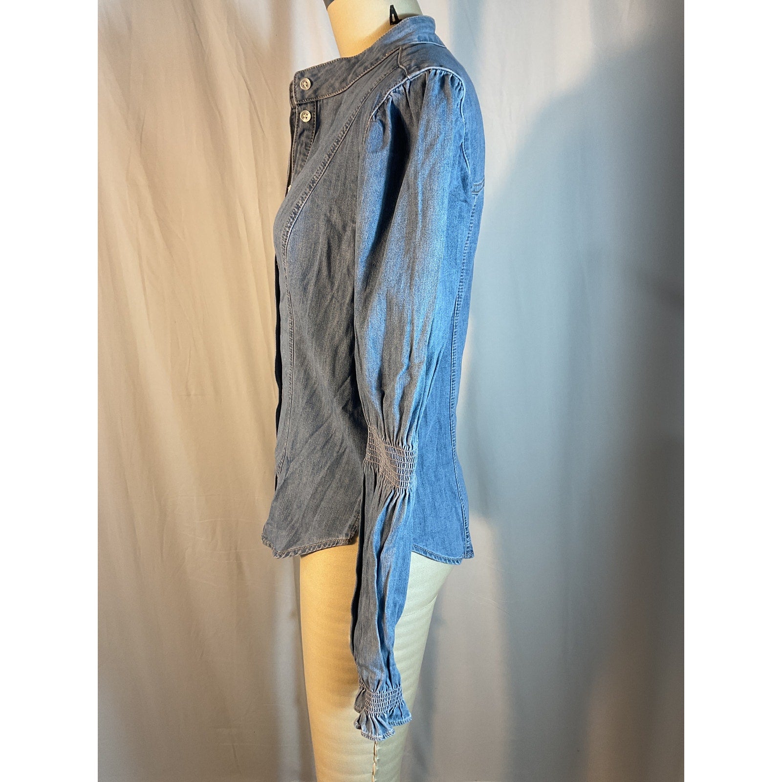 Veronica Beard 'Dalton' Blue Top Size 4 - NWT